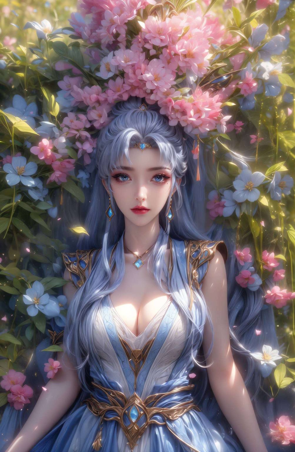 AI角色AIGC壁纸：护眼手机桌面装饰图，妖夜与宁雨蝶谁更胜一筹？