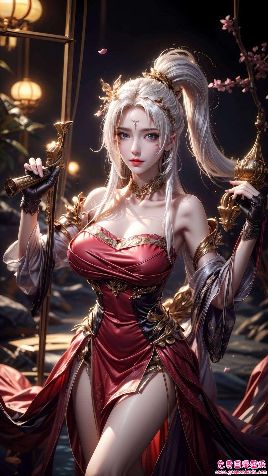 天狐仙子裸妆高清壁纸，震撼免费分享，苹果桌面必备美图