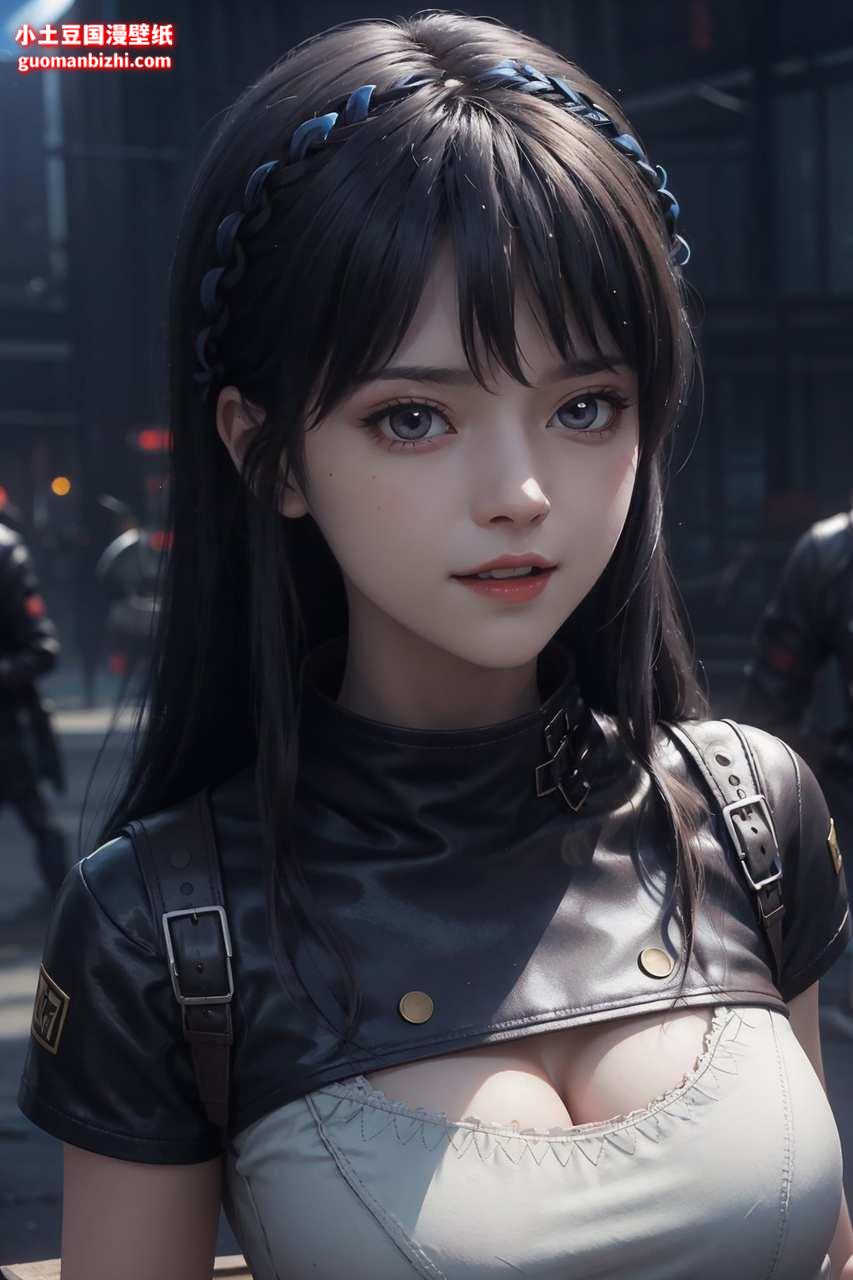 夏豆被画口红壁纸：高分辨率护眼简洁设计