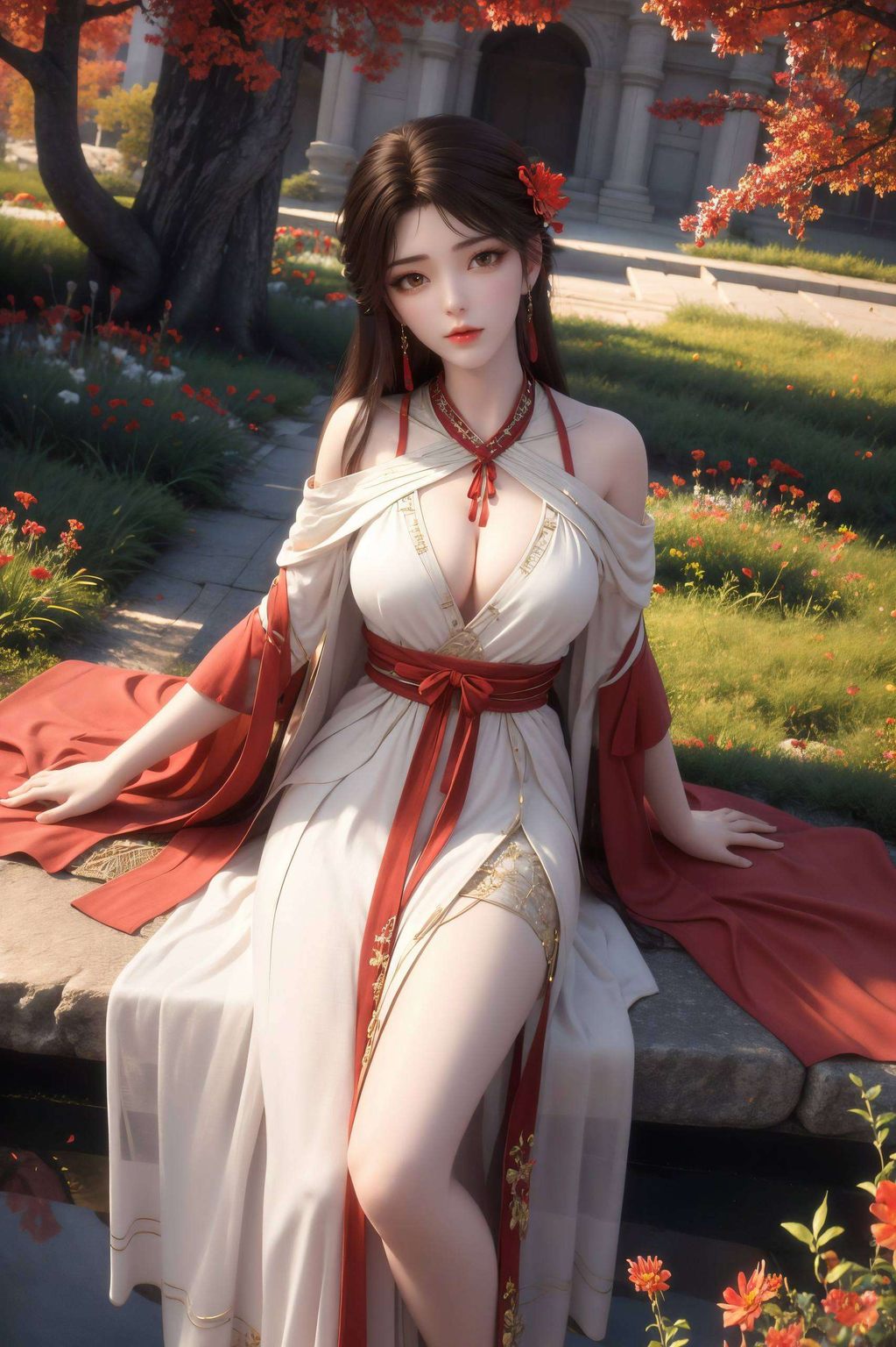 石昊与火灵儿：AI范例AIGC游戏壁纸，iPhone锁屏壁纸精选