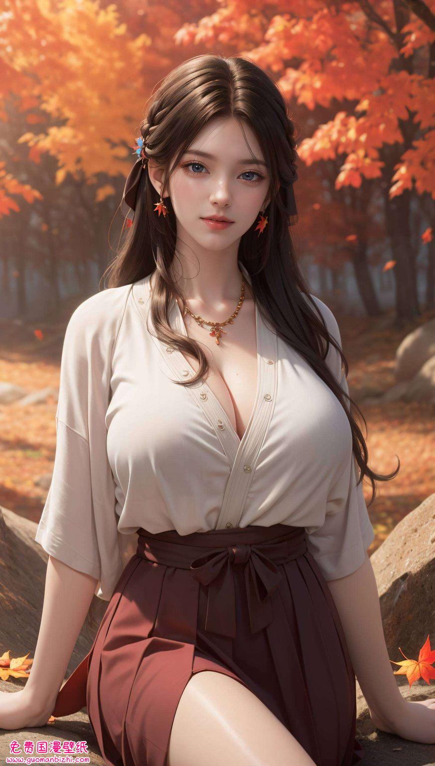 AI绘画壁纸：火灵儿精美免费壁纸合集，苹果动画风格呈现