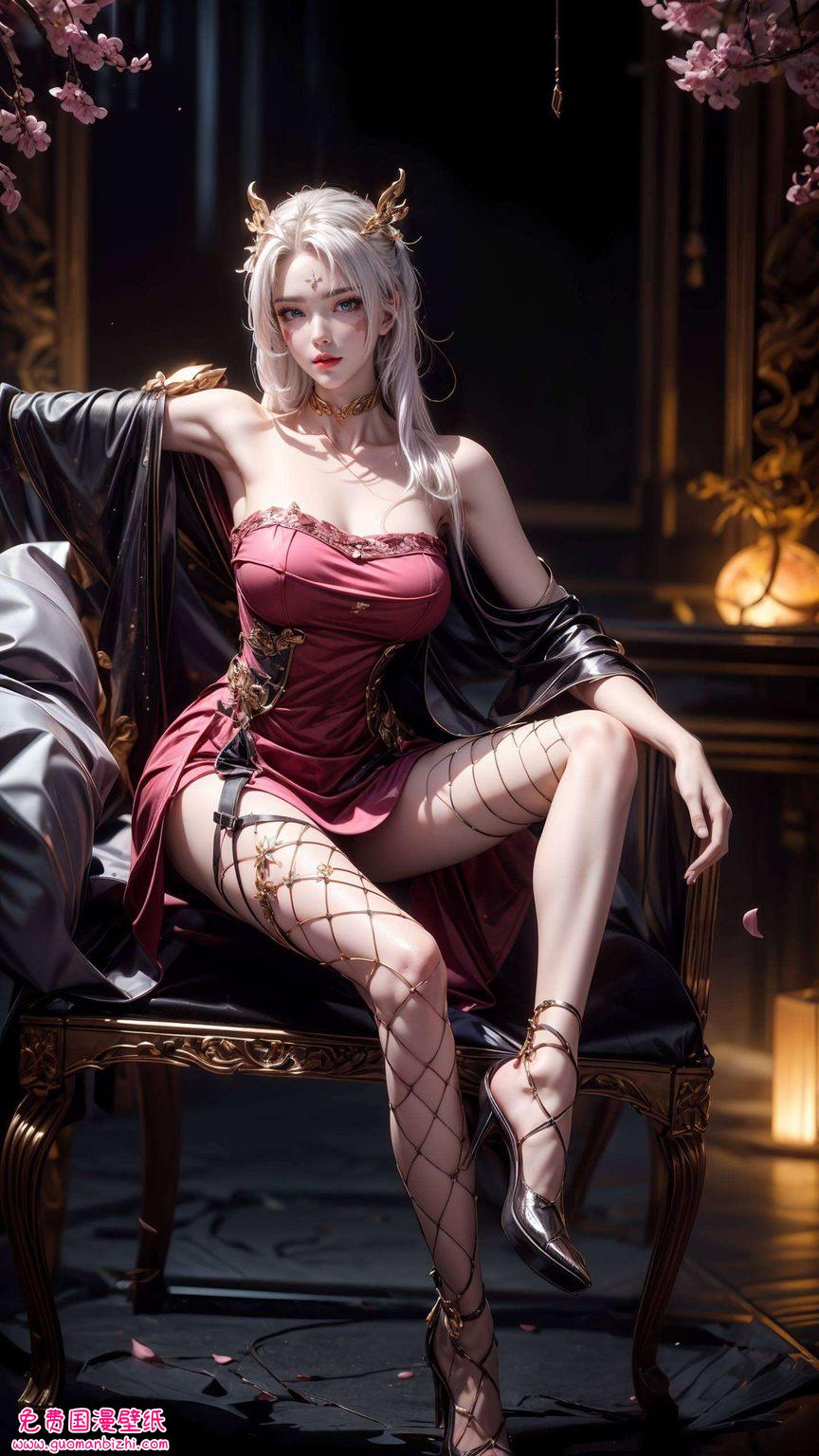 天狐仙子黄化壁纸高清：AI素材集锦，游戏与平板潮图壁纸盛宴