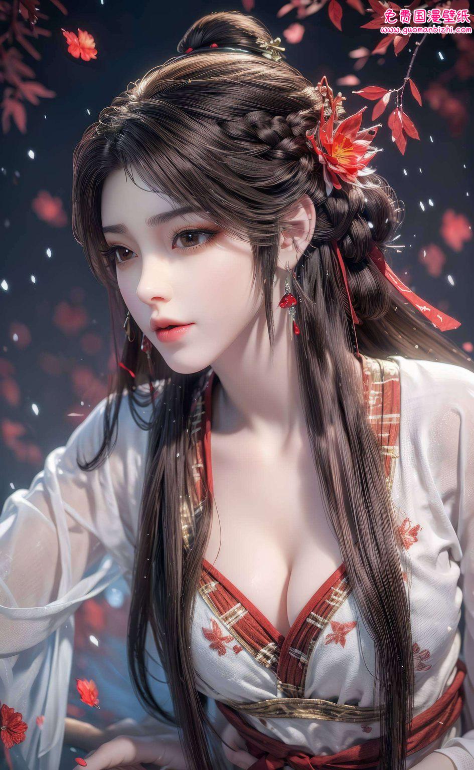 火灵儿背影壁纸动态：AI角色壁纸，完美像素，iPad可爱壁纸集锦