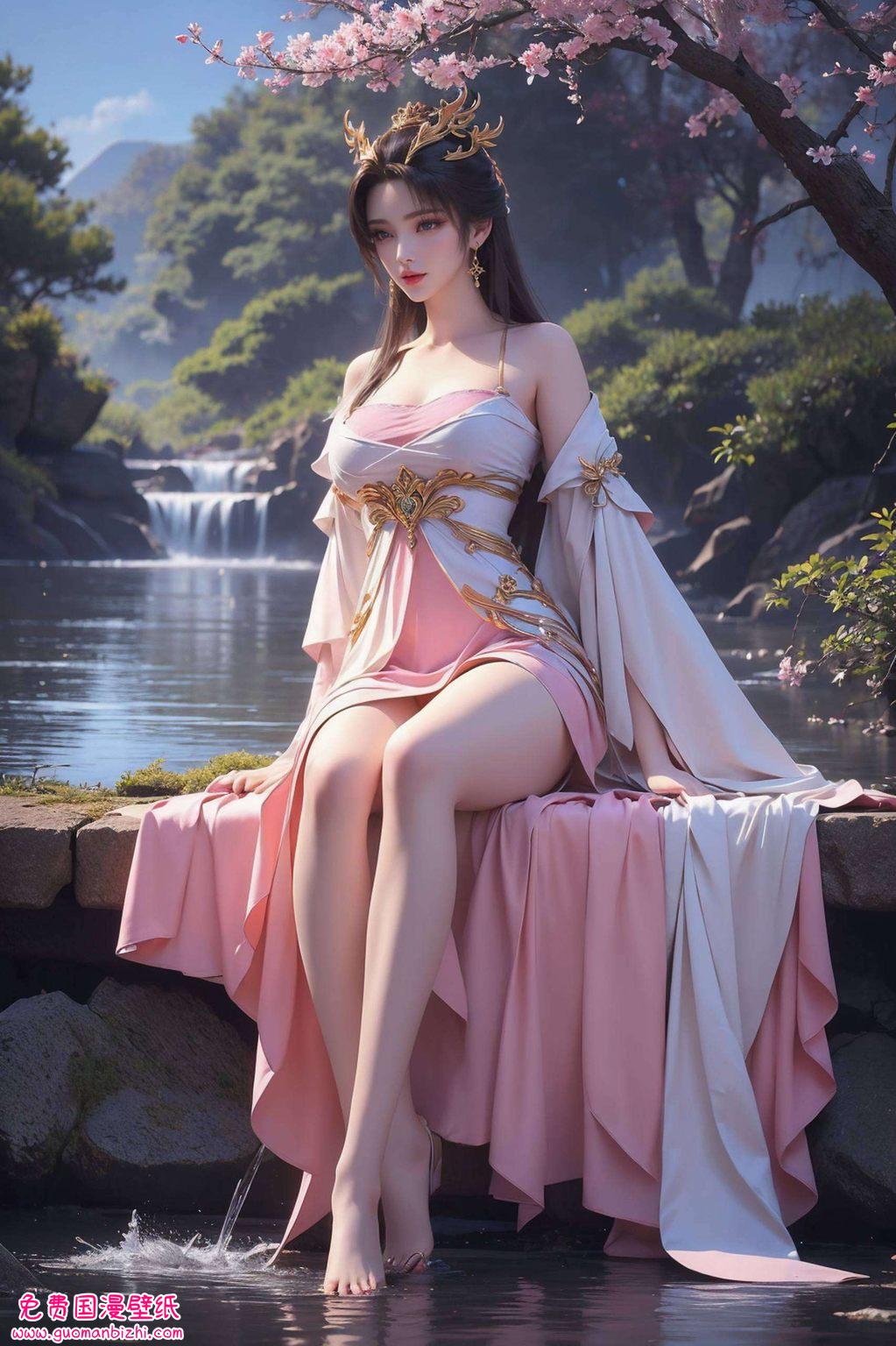 AI壁纸：漫画天狐仙子竖屏壁纸，免费壁纸包，iPhone桌面图片精选