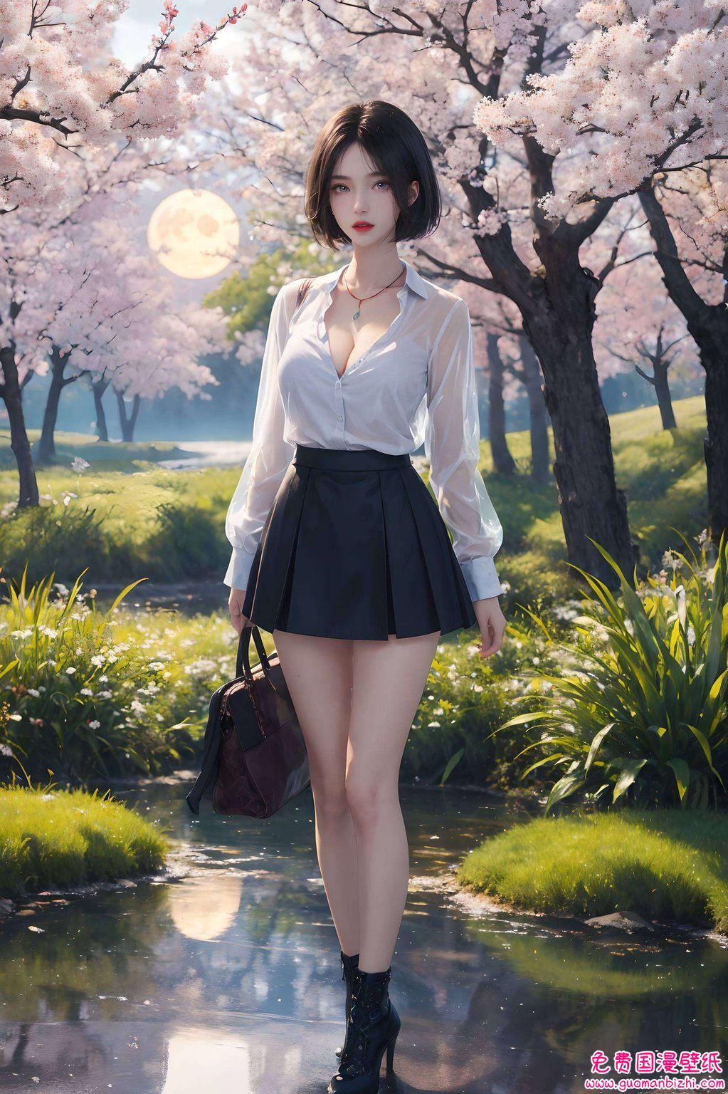 姬如雪壁纸帅气：AI图例与动漫，Win10桌面壁纸集锦