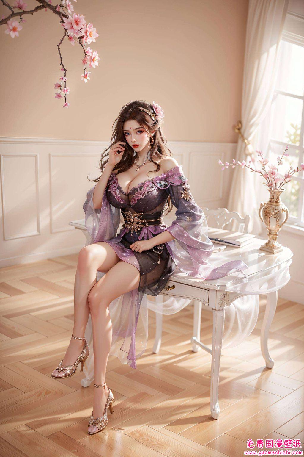 女生壁纸免费集锦：月婵女神苹果专用动态壁纸包