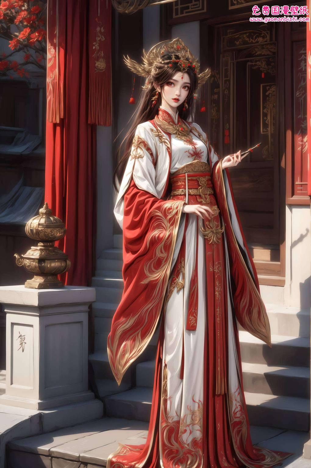 完美世界火灵儿护眼壁纸，免费简洁平板壁纸包，美不胜收。