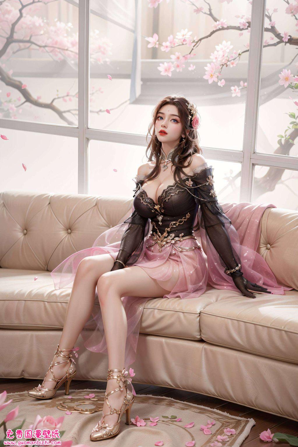 月婵婚礼壁纸竖屏动态：AI图片参考，免费壁纸分享，苹果1920×1080高清壁纸集