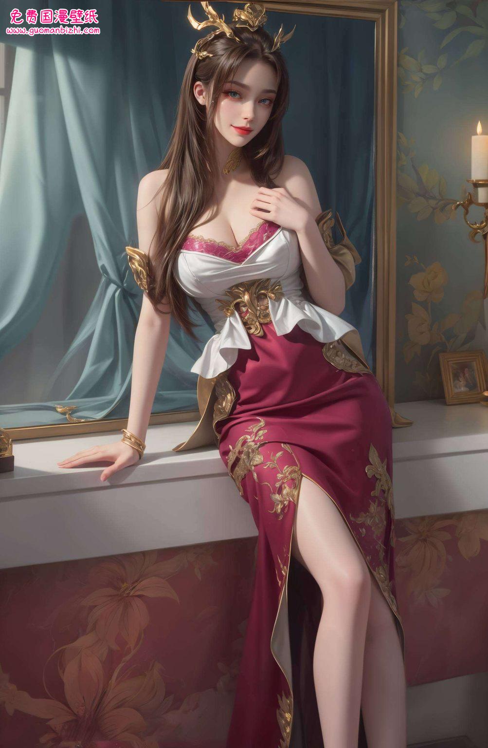 AIGC粉色仙韵壁纸集——天狐仙子iPhone游戏壁纸下载