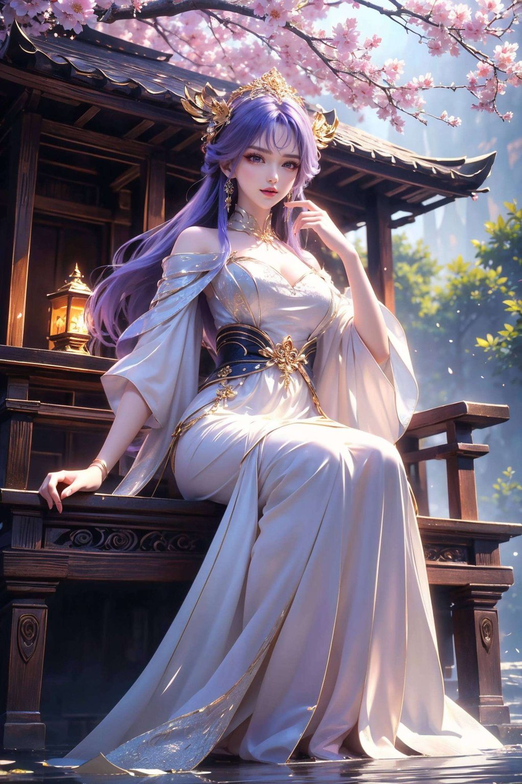 天穹夜行录2k高清精细角色壁纸，电脑古香古色呈现。