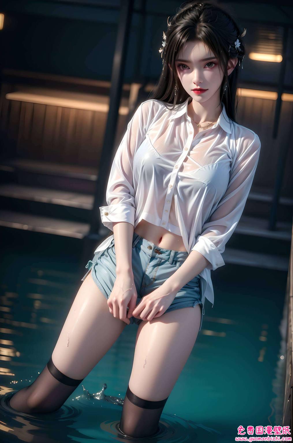 国漫动态美女清漪：紫色免费壁纸秀，简洁PC壁纸精选