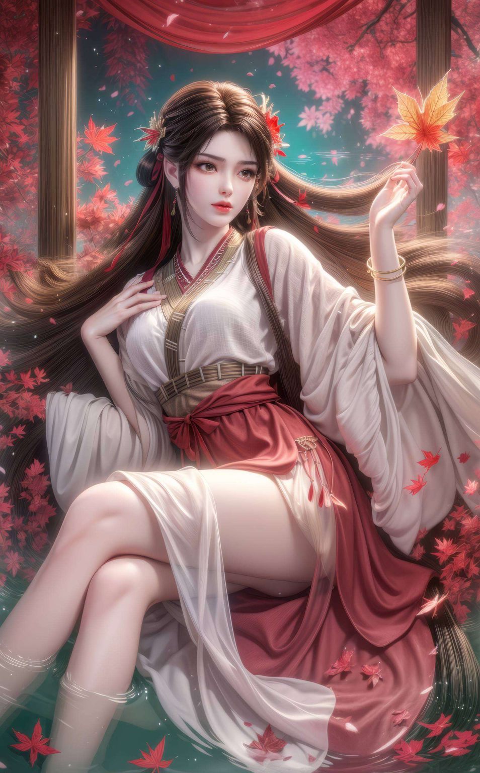 AI生成火灵儿高清壁纸，免费下载电脑漫画壁纸盛宴