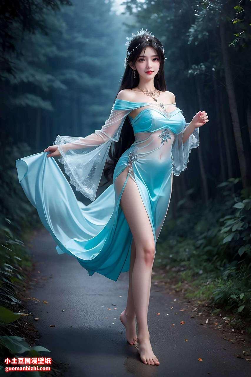 清漪面纱掉落动态壁纸秀平板艺术