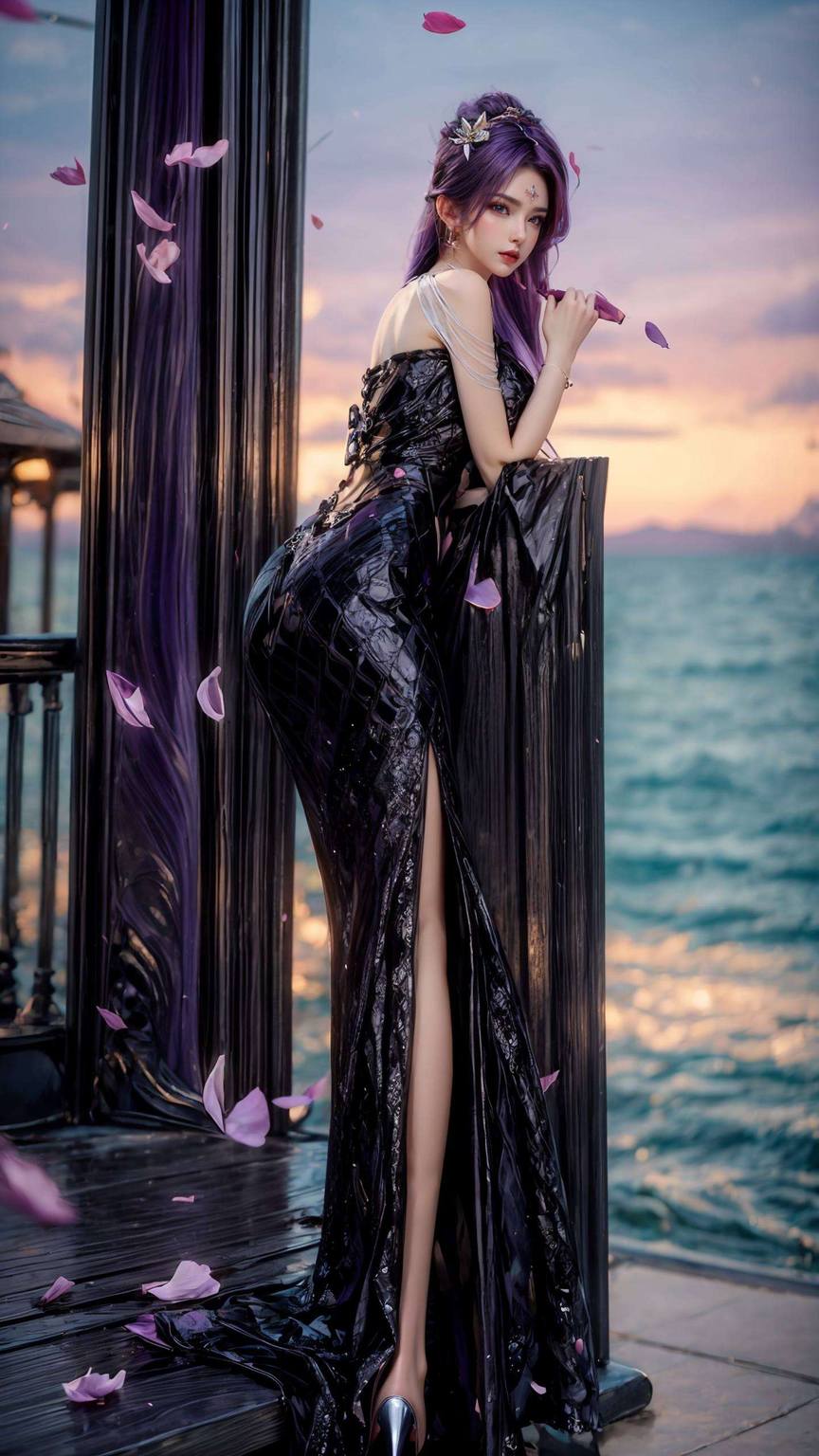 AI壁纸集：荧光天穹动漫壁纸，古风与Win10壁纸的交融盛宴