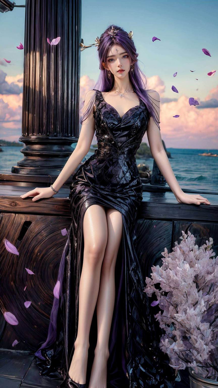 AI壁纸集：荧光天穹动漫壁纸，古风与Win10壁纸的交融盛宴