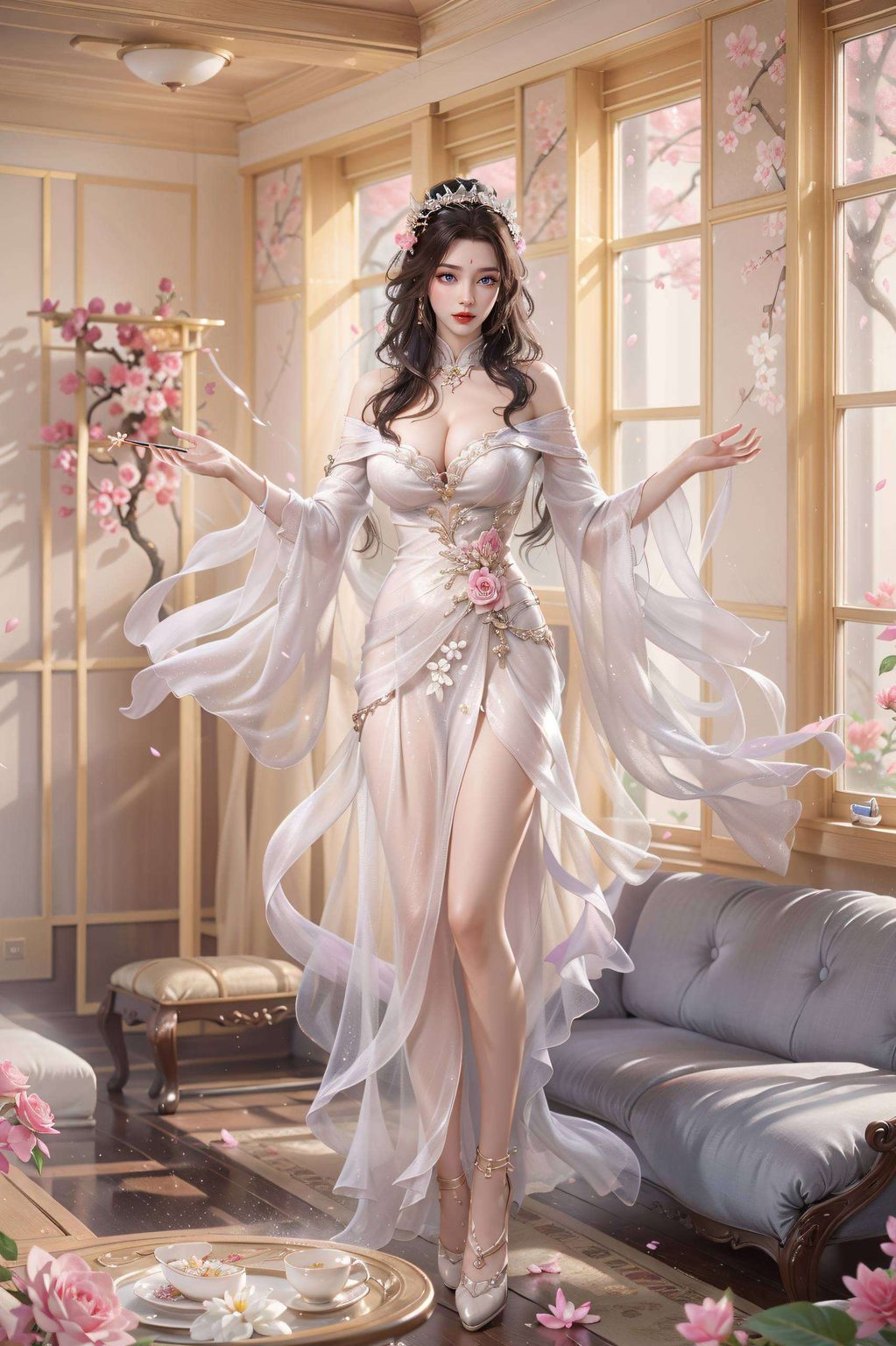 超好看动漫女主角月婵壁纸，iPhone桌面主题动态精选