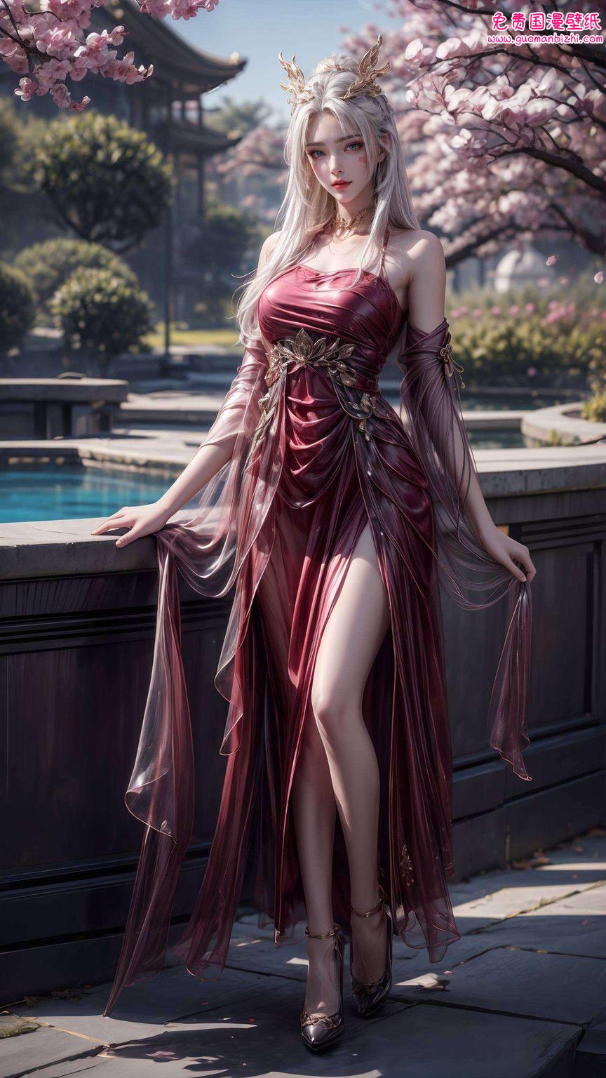 紫色二次元壁纸集——天狐仙子照片高清iPhone桌面壁纸