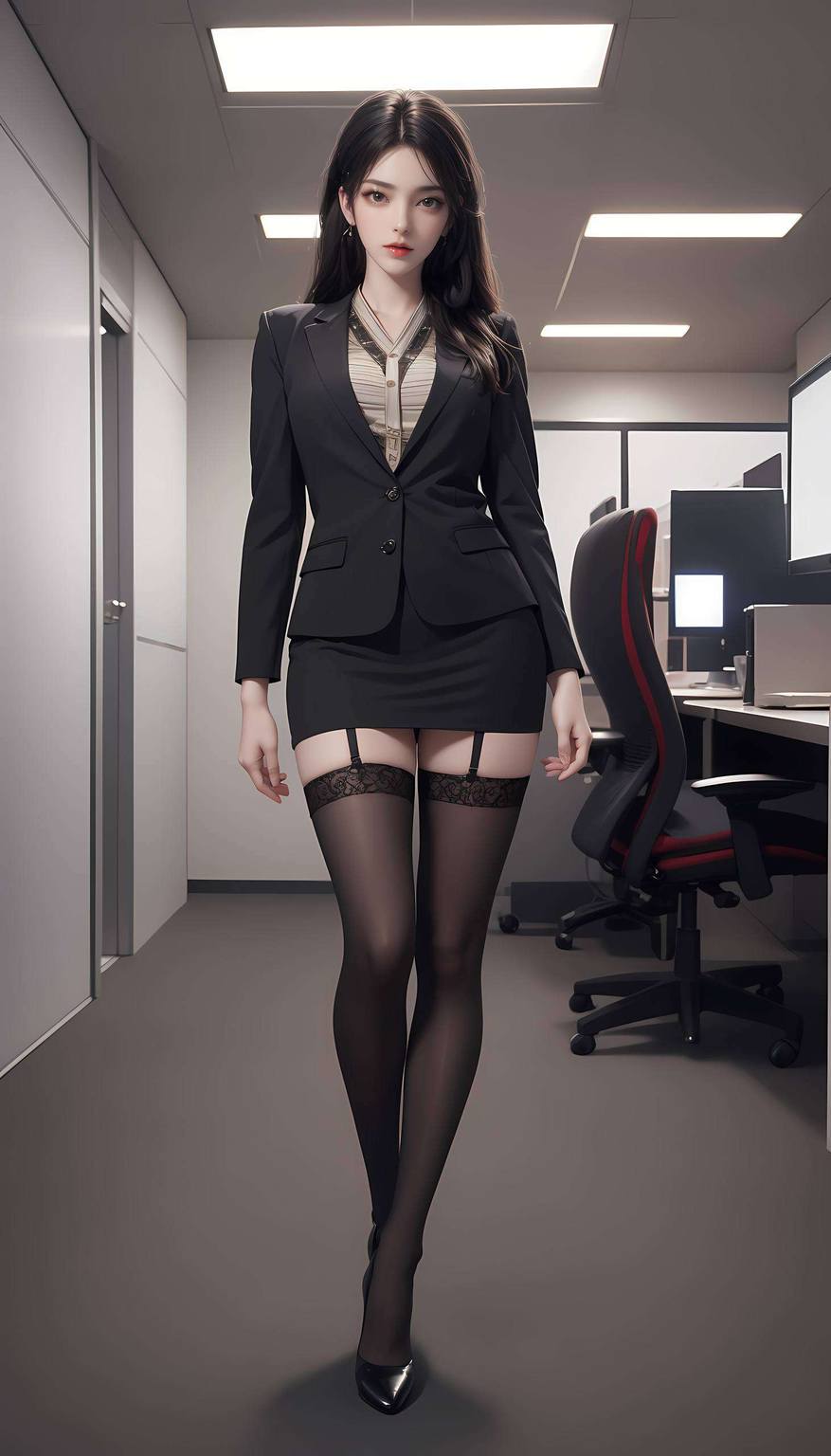 黑化火灵儿图片高清壁纸：AI素材壁纸，护眼苹果简洁风壁纸集