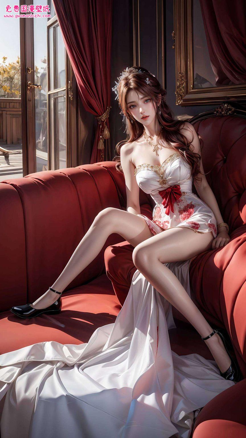 貂蝉火灵儿图片壁纸集：AI生成免费下载，苹果专用动漫墙纸