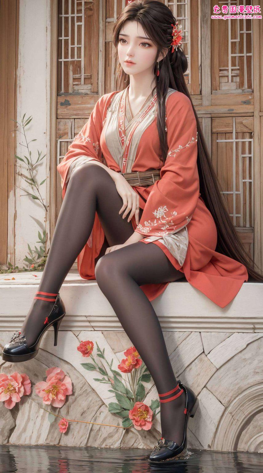 完美世界火灵儿同人：清新二次元壁纸，iPhone漫画壁纸集