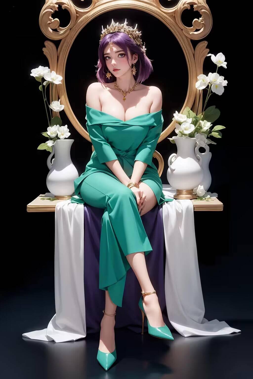 AI绘画参考素材集——免费壁纸包，PC潮图壁纸精选斗破苍穹之魔女美杜莎原图收录