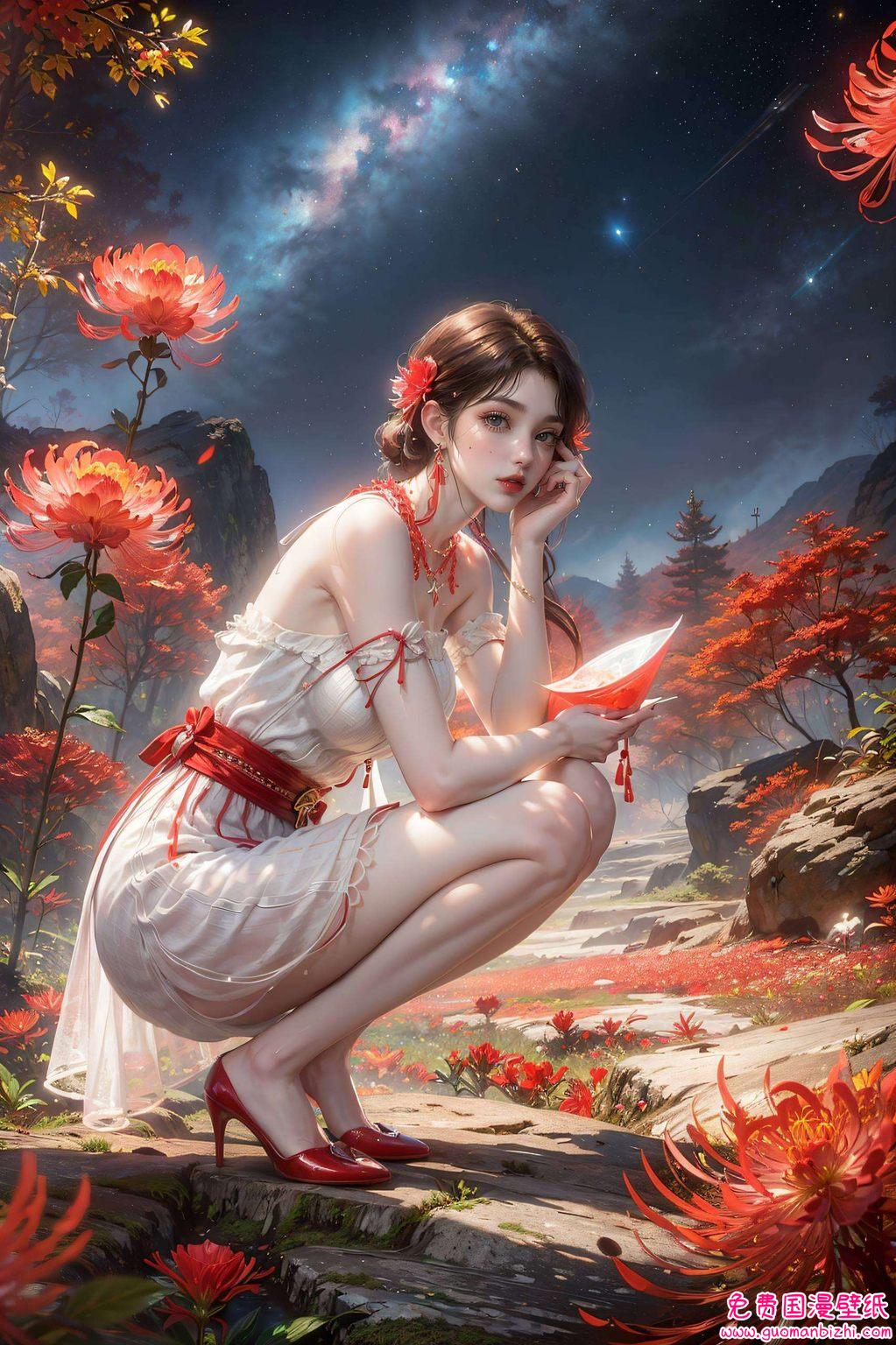 完美世界火灵儿黑化——AI生成古风素材,护眼壁纸,iPhone专用 完美世界火灵儿黑化——AI生成古风素材,护眼壁纸,iPhone专用