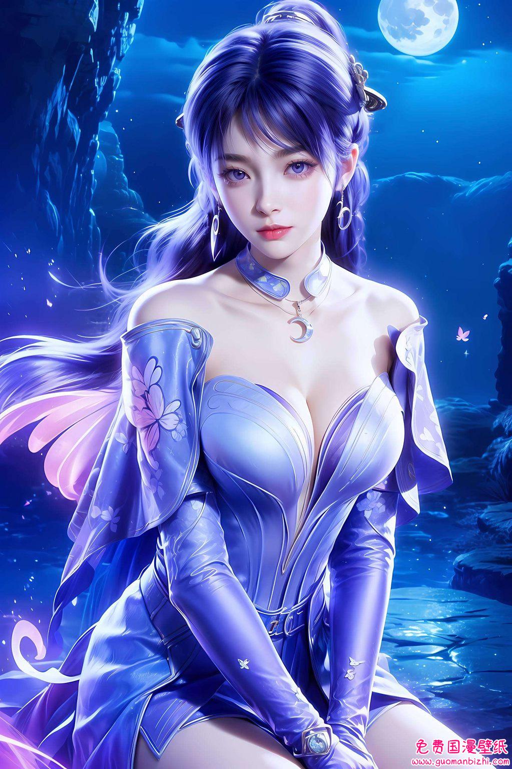 姬紫月：动漫壁纸艺术，Win10视觉升级，护眼之选