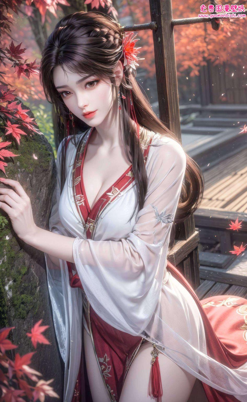 火灵儿高清全图壁纸：AI绘画壁纸，精细角色，iPhone背景图片精选集