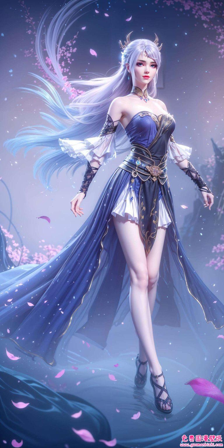 AI素材免费壁纸下载：大主宰洛璃ipad动画壁纸8k