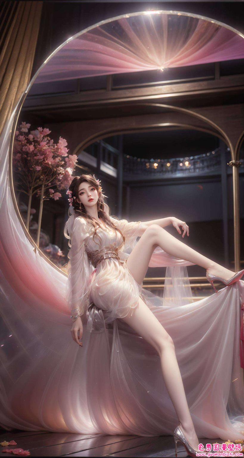 完美动漫火灵儿高清壁纸集：AI生成AIGC二次元壁纸，安卓简洁风格呈现