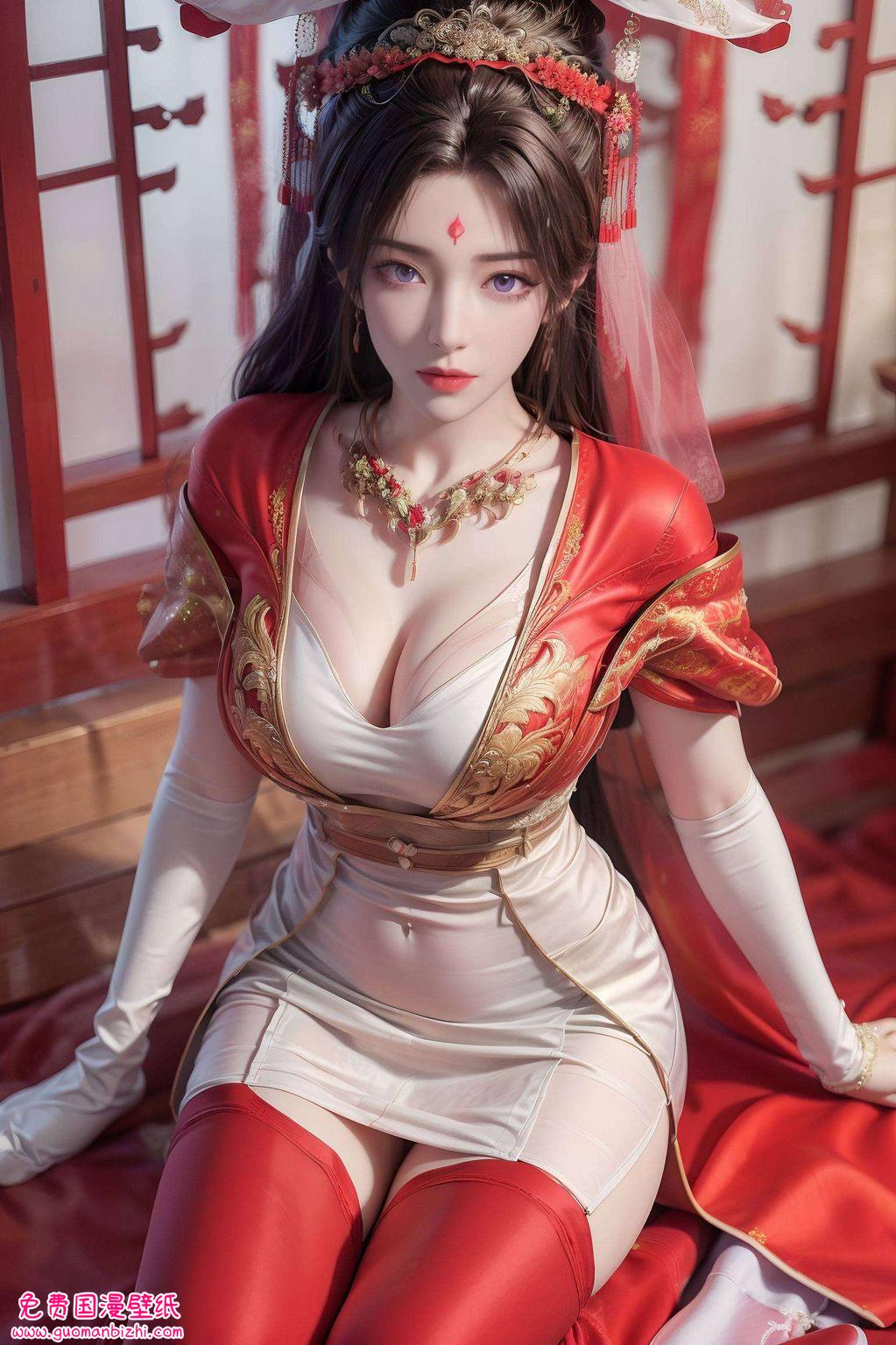 月婵动画壁纸图片高清竖屏，AI壁纸素材精细，角色_ipad漫画壁纸集。