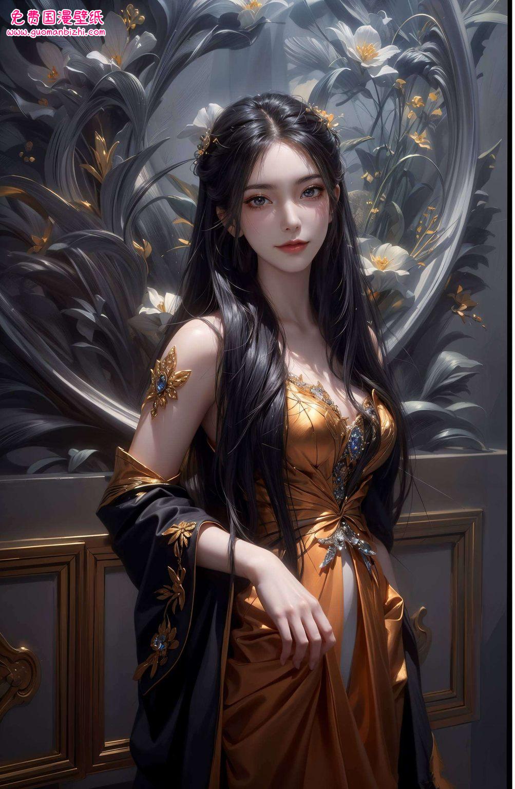 二次元焰灵姬手机壁纸·AI生成高清IPad Ins风全身体验