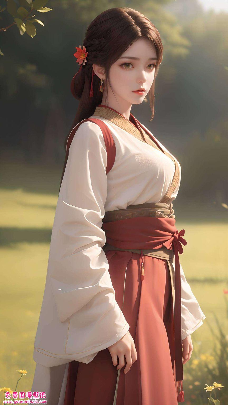 火灵儿泳衣高清：AIGC×二次元×平板×可爱壁纸集