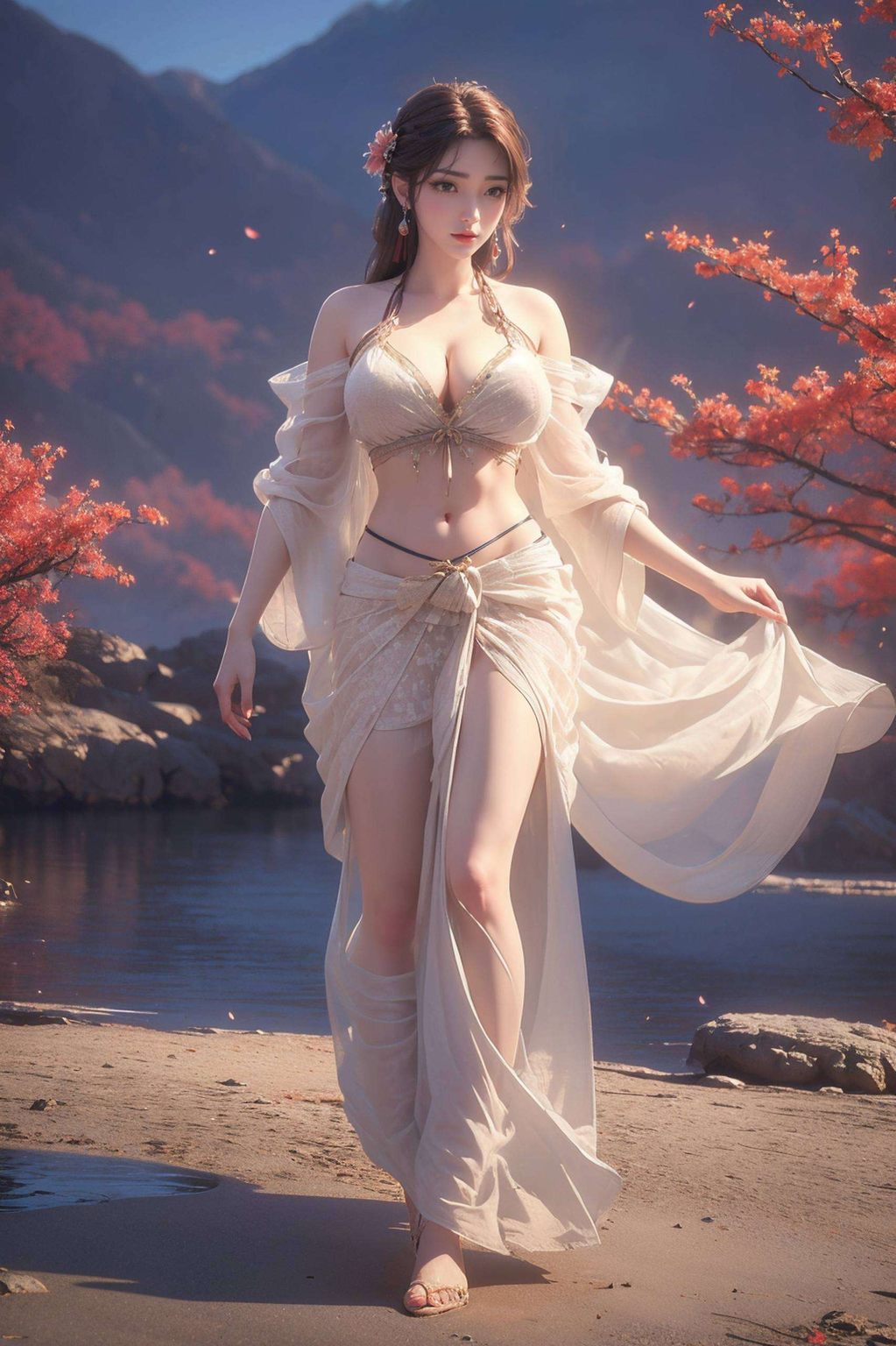 火灵儿成长记：清新护眼与炫彩壁纸共舞，Win10壁纸盛宴