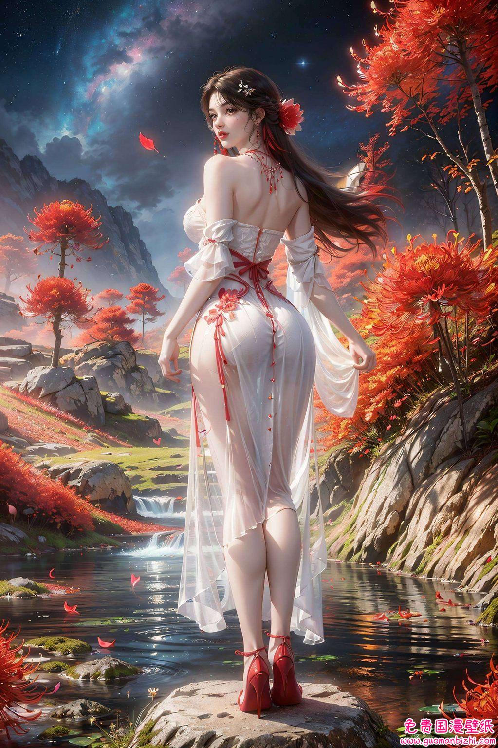 石昊火灵儿剧场版——AI图例免费壁纸分享，PC桌面装饰艺术