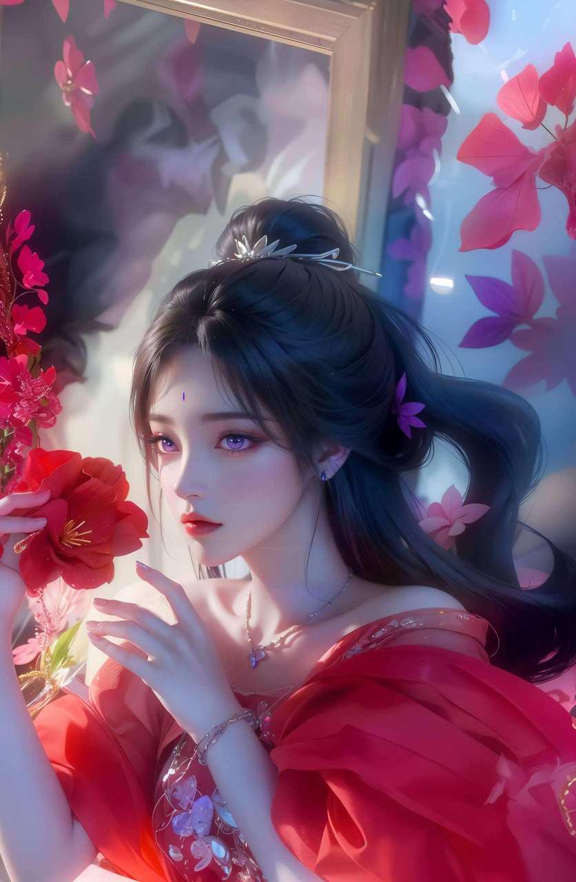 月婵背影高清壁纸动漫：完美高清壁纸护眼安卓壁纸