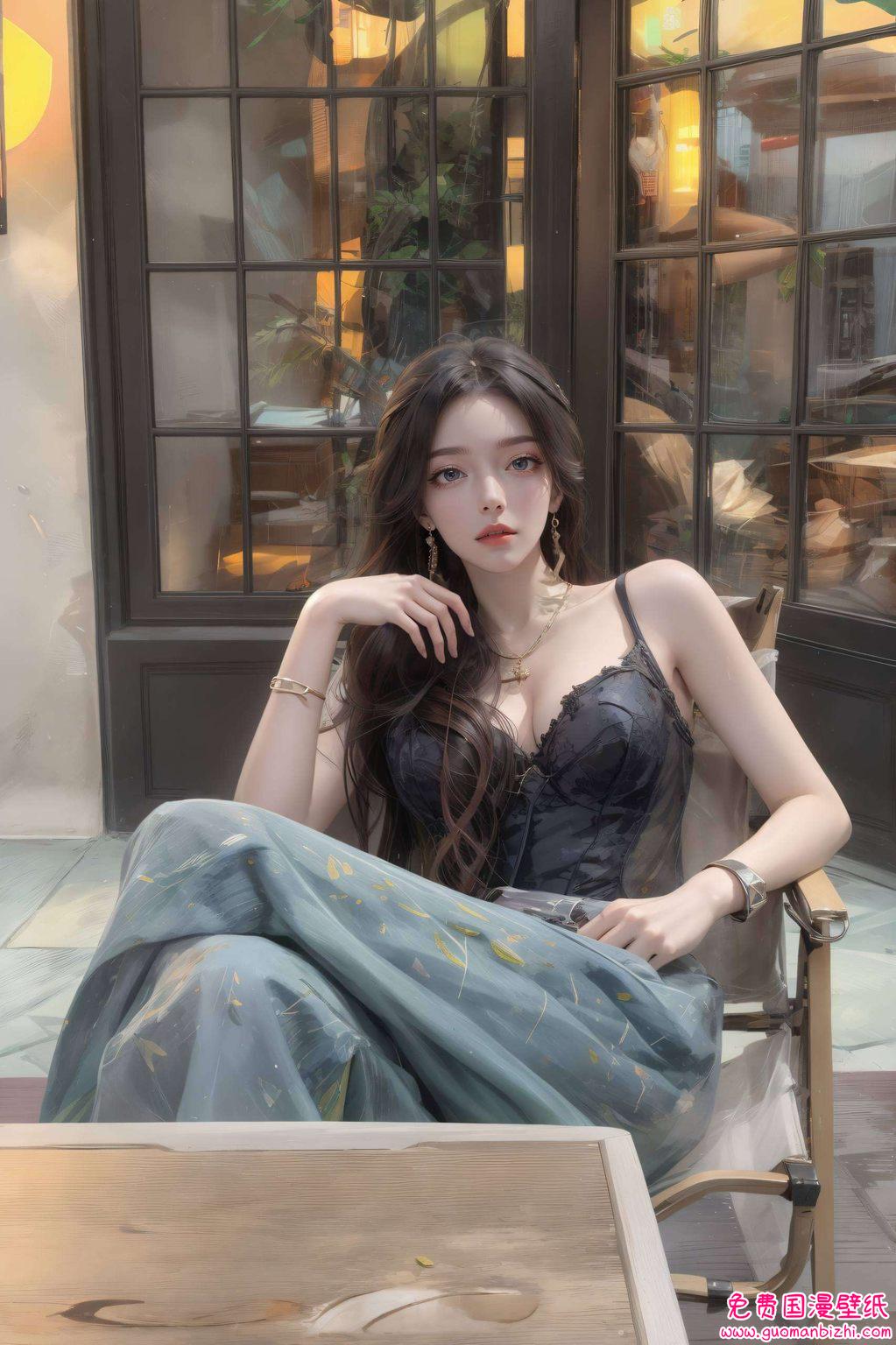 AI范例免费壁纸分享：柳神虚拟美女高清苹果桌面图片集