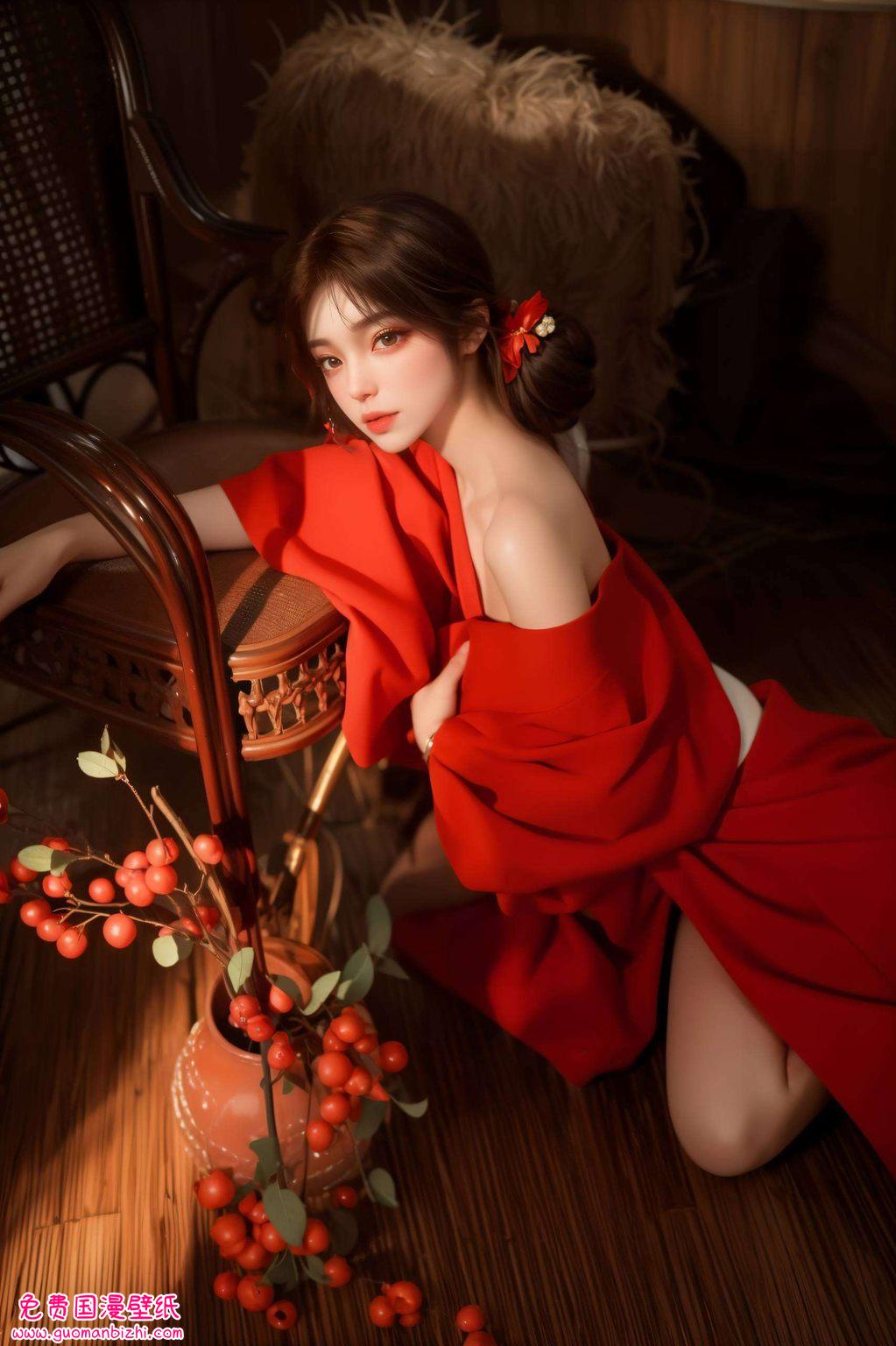 AI创造精细角色，安卓最美壁纸——火灵儿动态壁纸美女高清