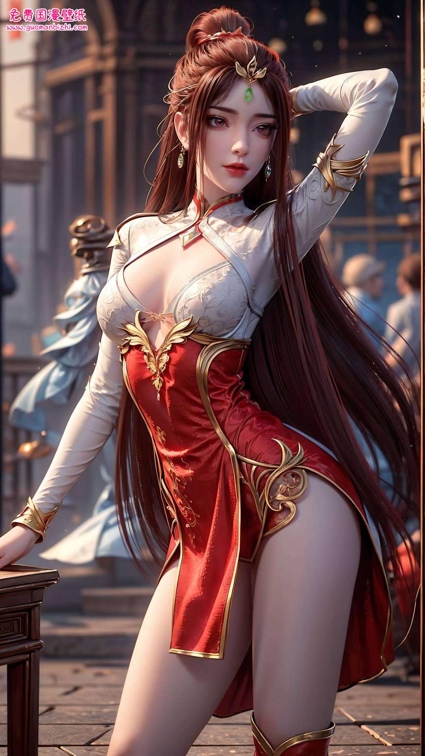 红凰壁纸仙气可爱动漫版——AI参考二次元壁纸，平板桌面装饰图集