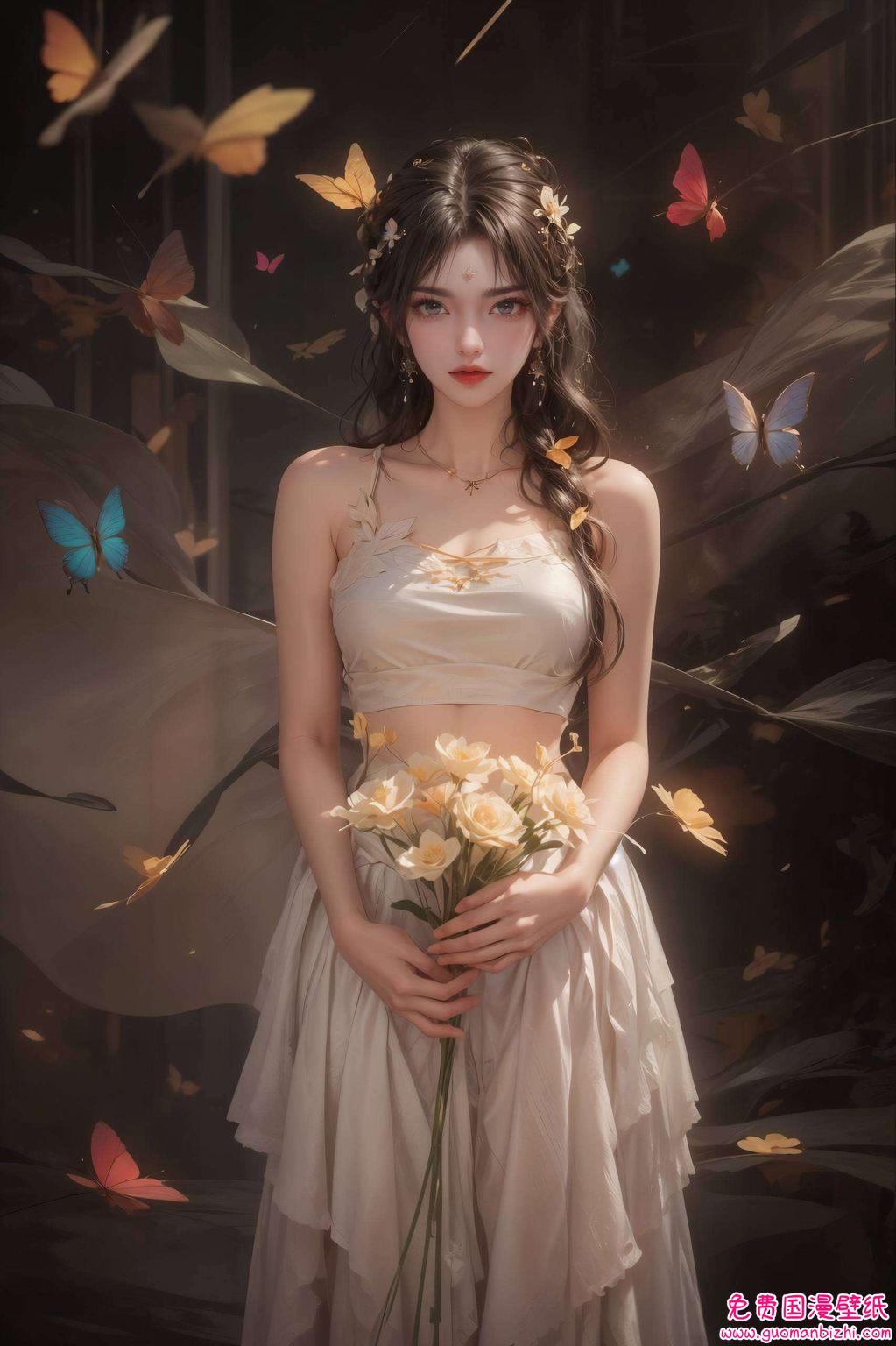 完美世界清漪AI壁纸，免费壁纸包，平板墙纸人物精选