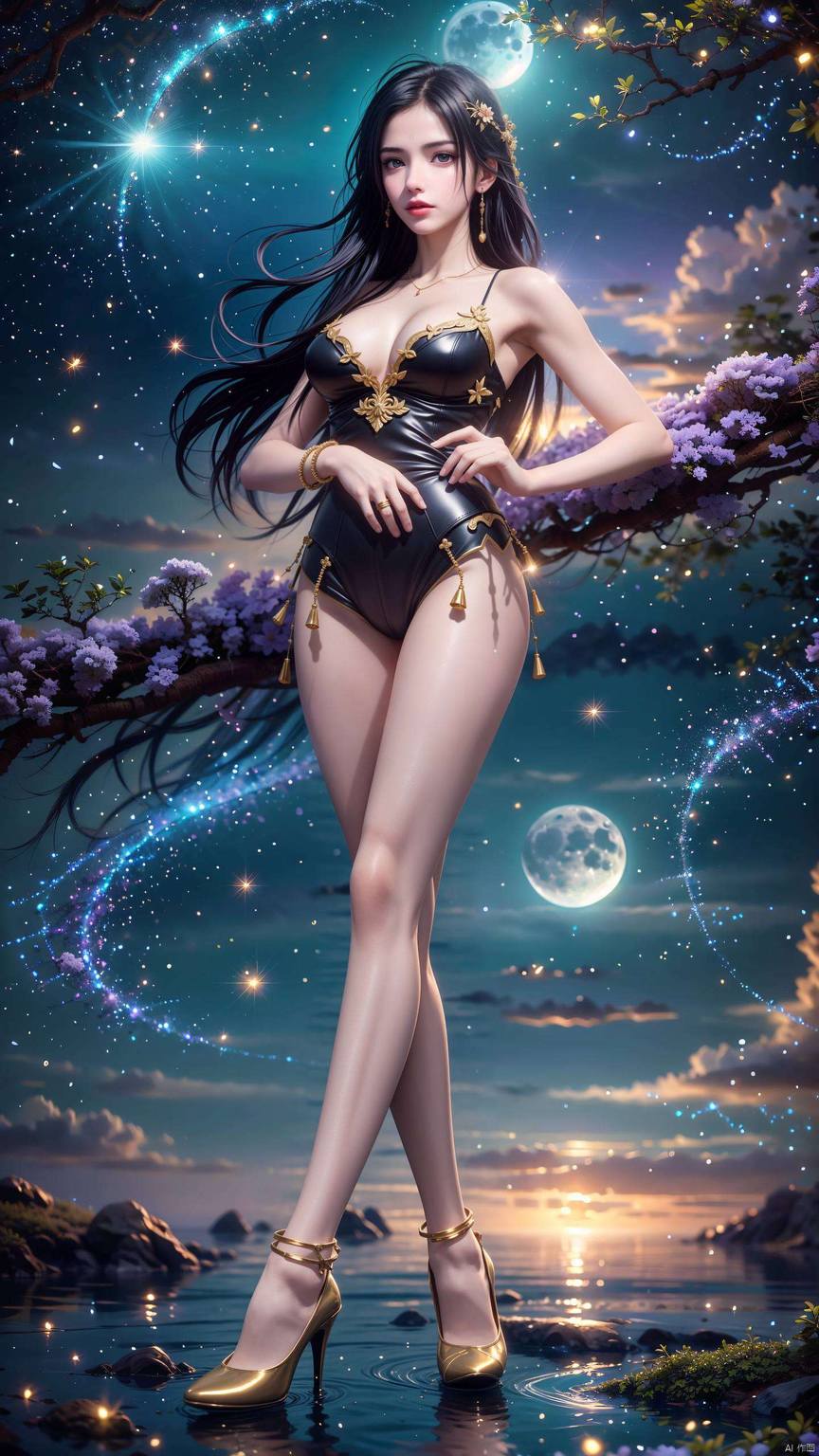 月婵4k高清壁纸集：AI图例电脑桌面壁纸免费下载