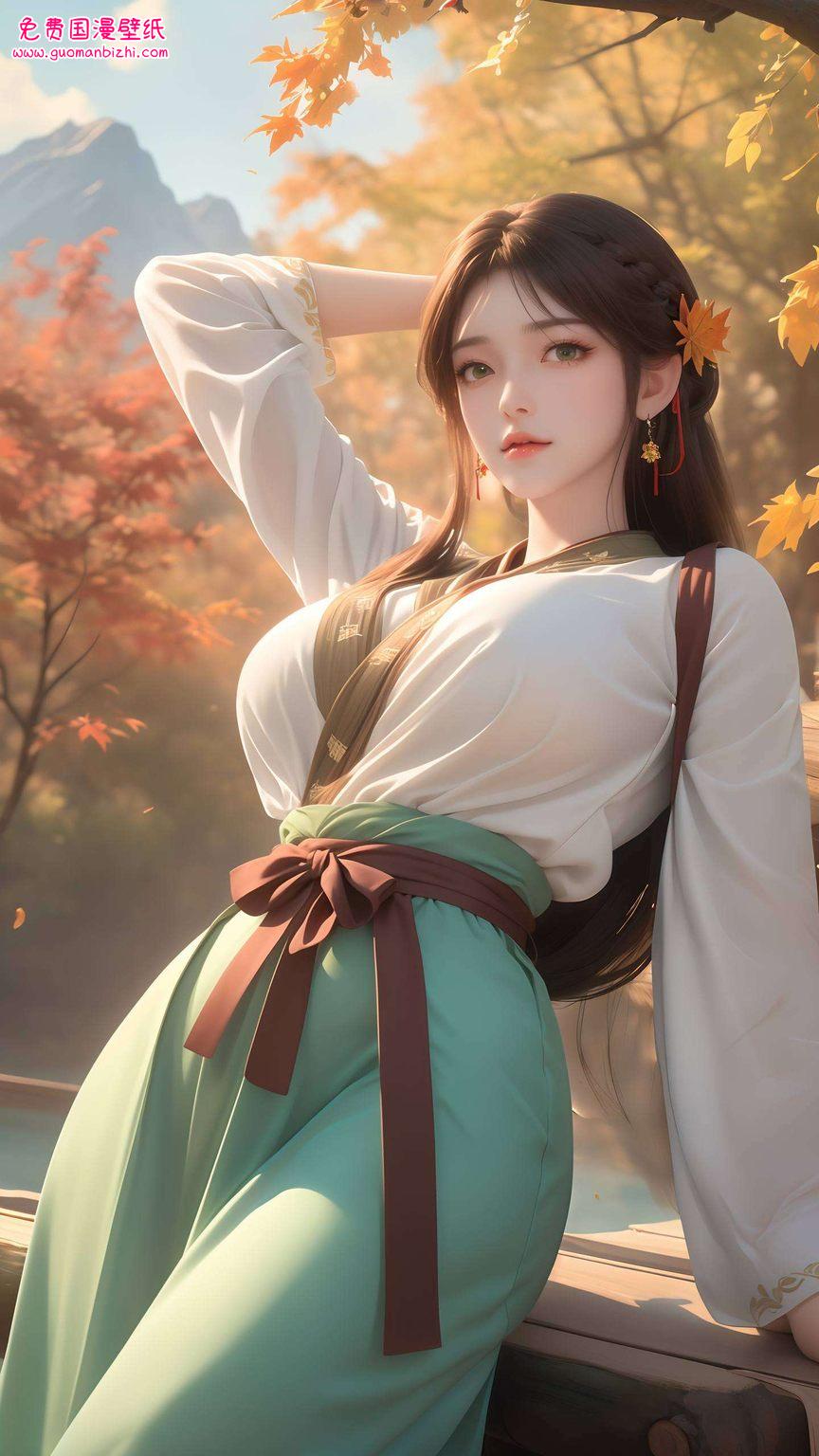 完美动漫火灵儿高清壁纸：AI绘画二次元壁纸，电脑艺术壁纸精选集