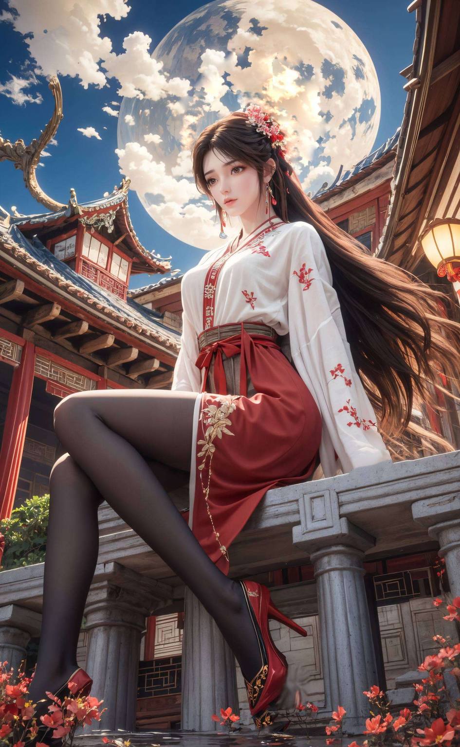 AI生成壁纸，精细描绘火灵儿，安卓简洁风格，高清角色壁纸何处寻？