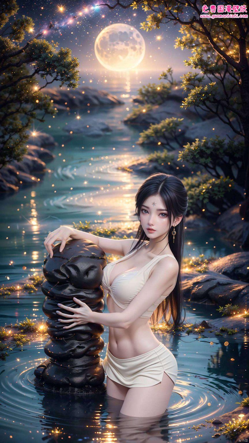 AI绘画参考素材——古香古色免费壁纸下载，安卓专享·石昊与清漪对话动态壁纸