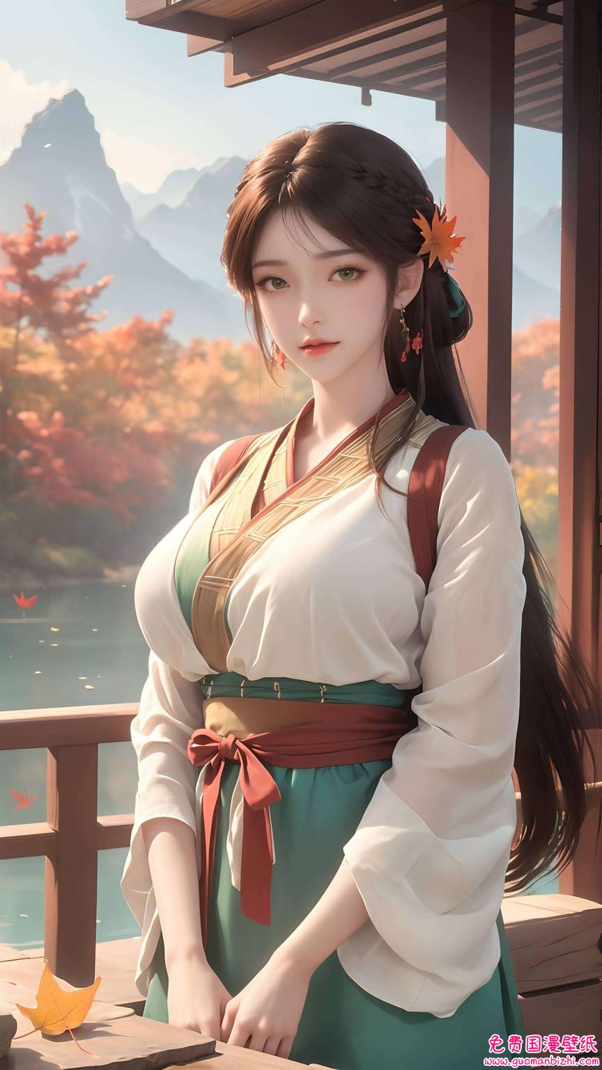 石昊火灵儿：AI动漫人物壁纸，免费合集，iPhone桌面必备图片