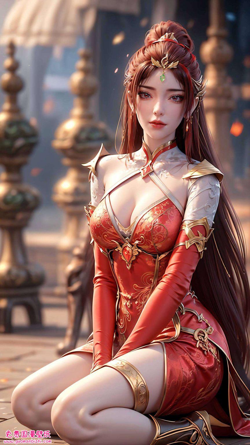 红凰之韵：AI图例AIGC免费壁纸，古香古色Win10壁纸下载