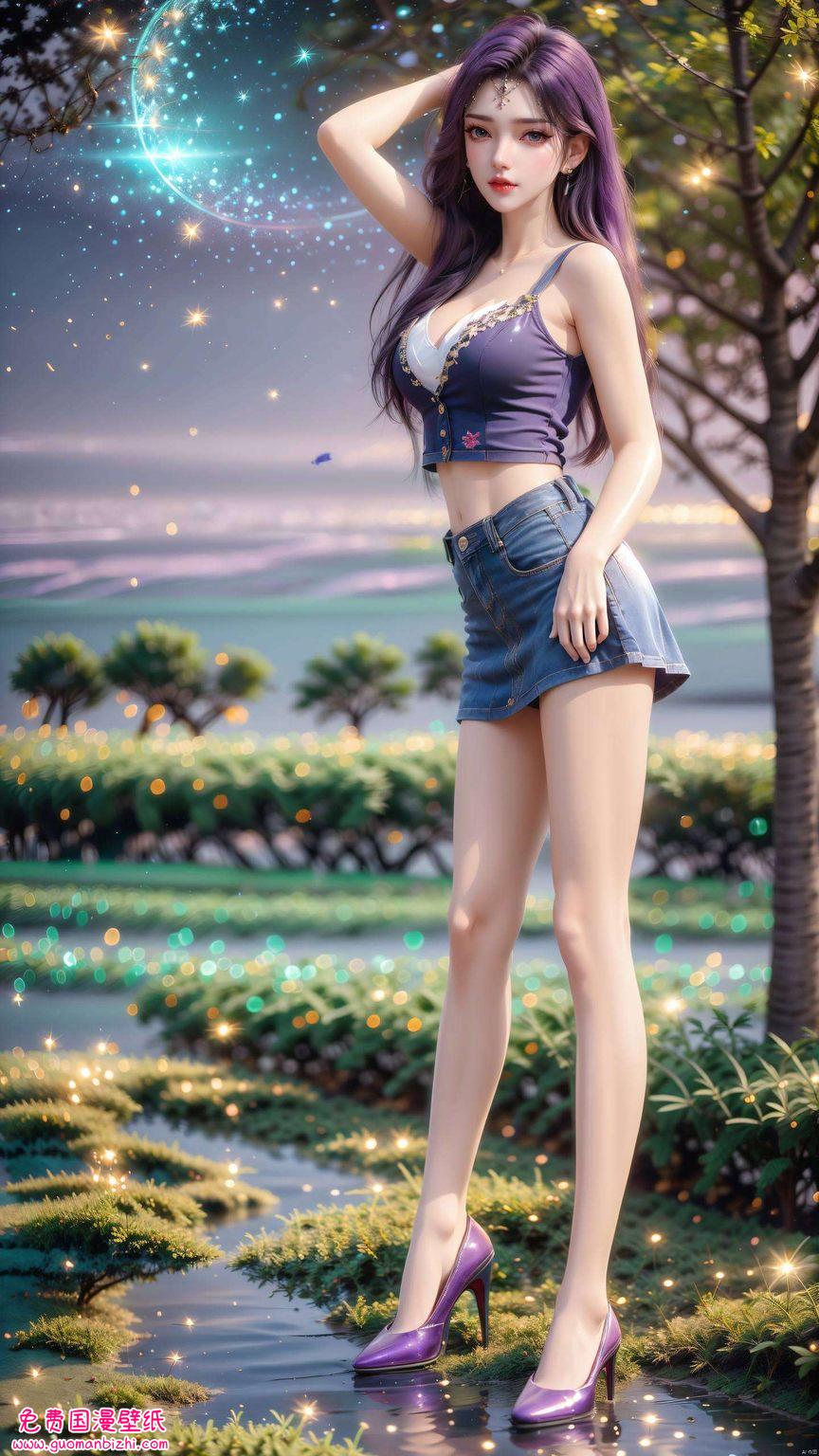 云曦之境：AI与二次元电脑漫画壁纸高清竖屏精选集