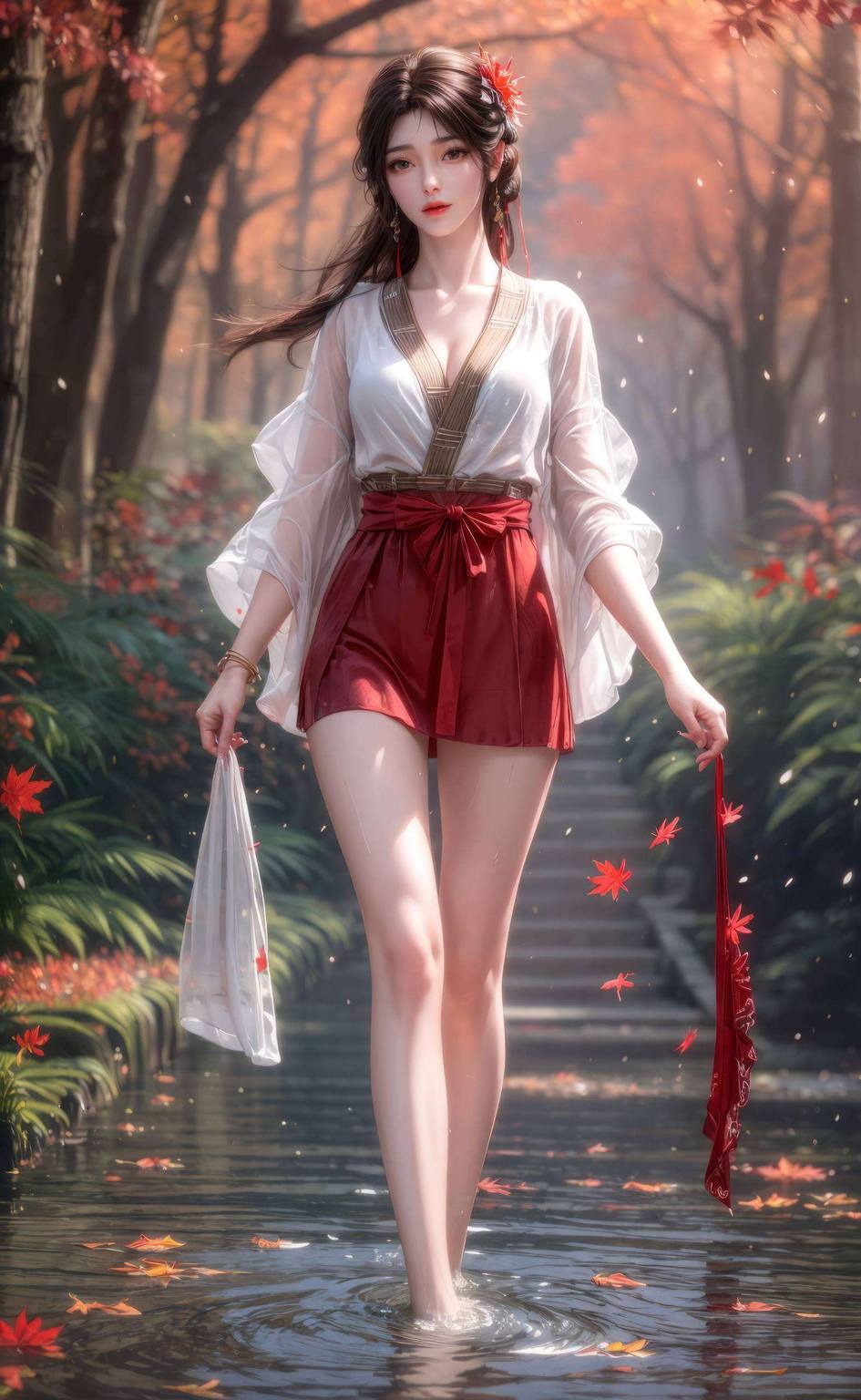 AIGC素材免费壁纸包:少女火灵儿ipad动态壁纸下载 AIGC素材免费壁纸包:少女火灵儿ipad动态壁纸下载