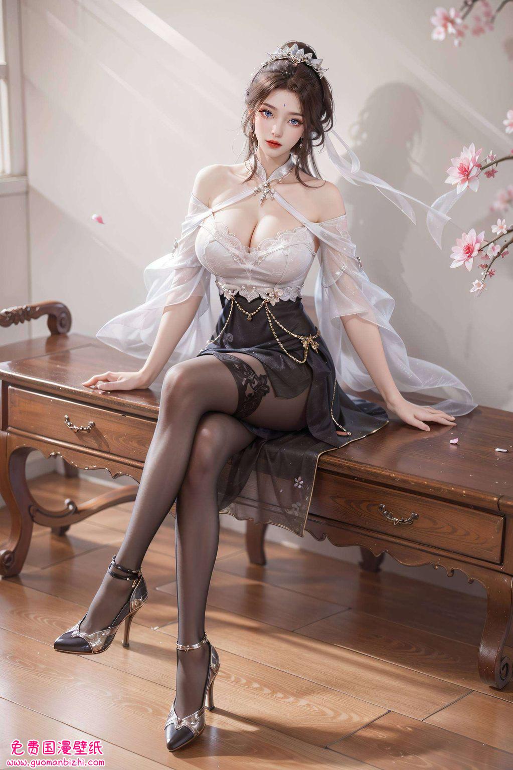 关于月婵的ai动漫人物壁纸，动漫壁纸iPhone桌面图片精选