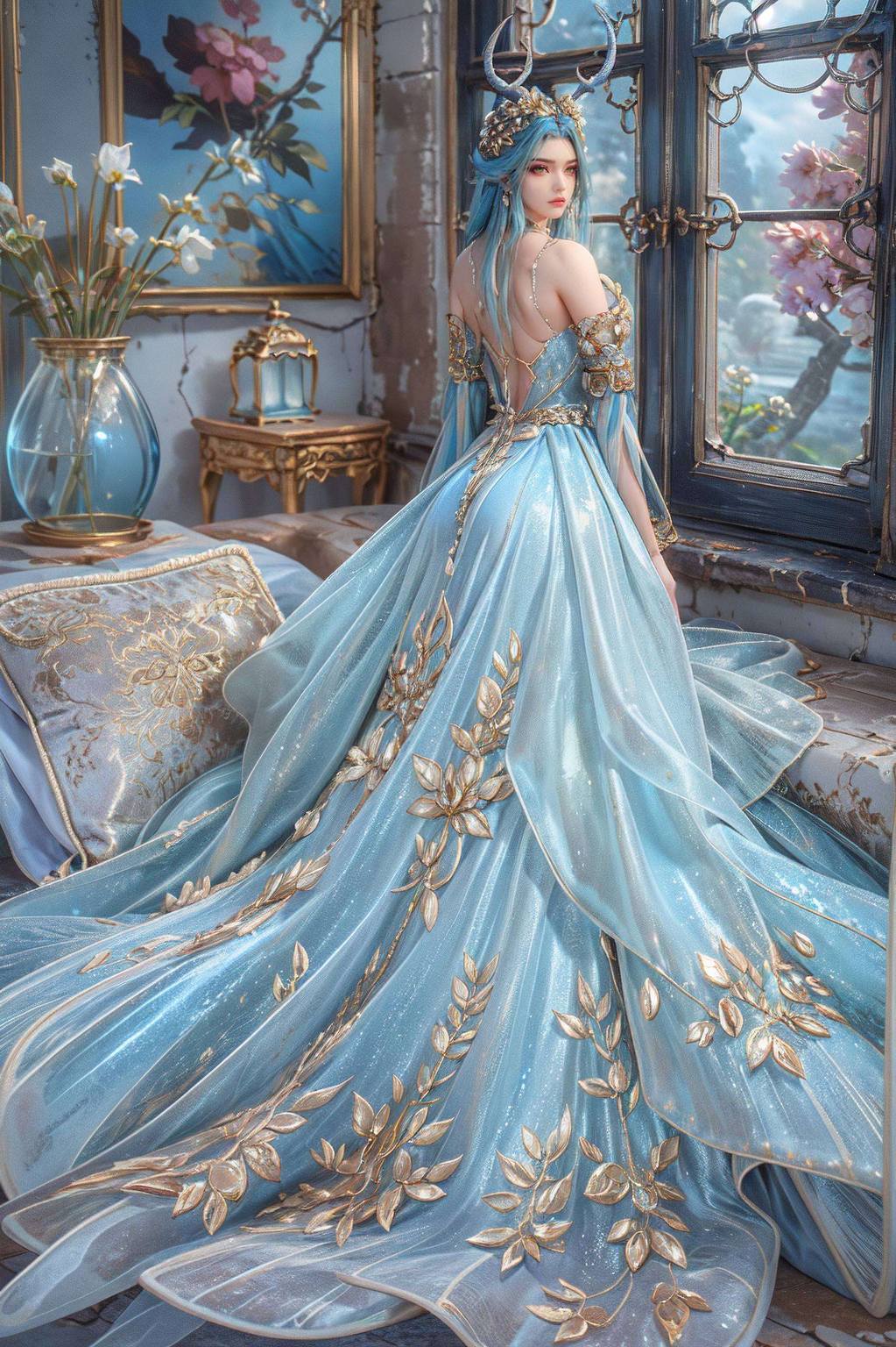 壁纸艺术：斗破苍穹龙女霸气出场，护眼壁纸Win10专属典藏